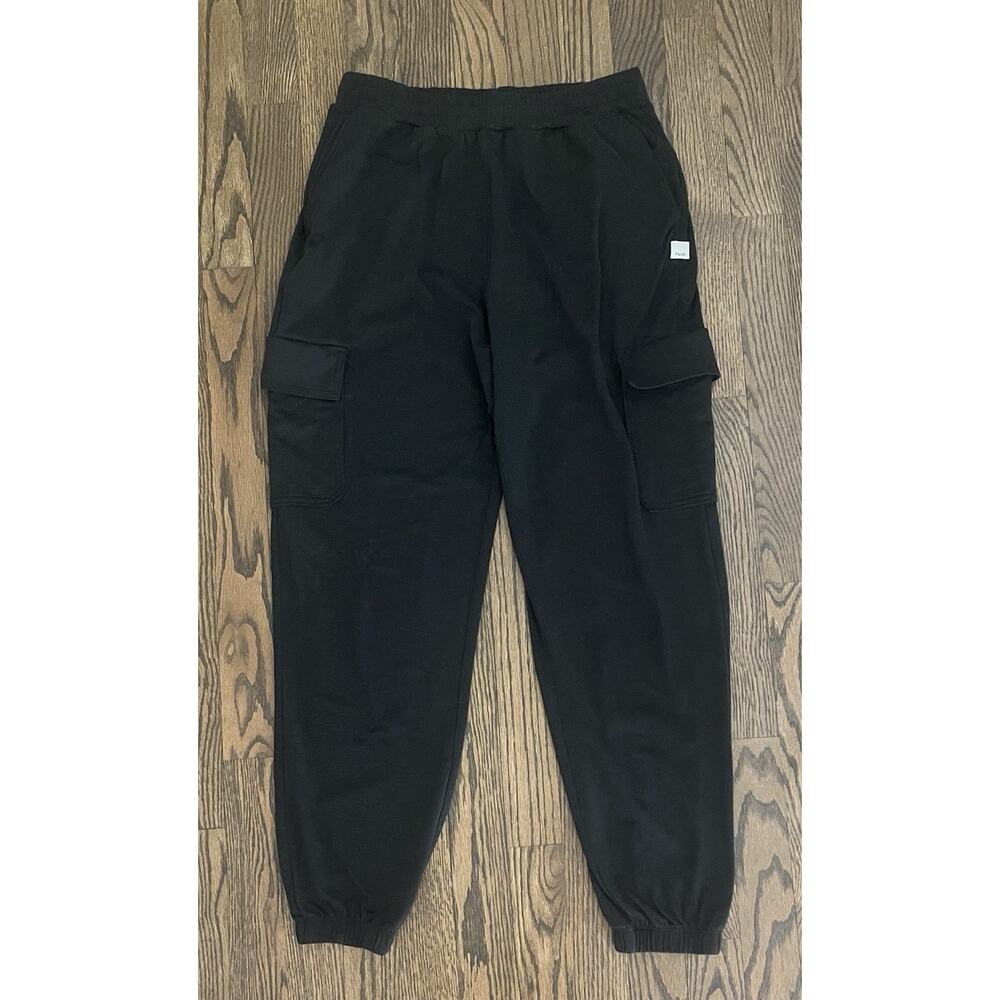 Vuori Boyfriend Cargo Jogger Pants Womens Small Heather Black DreamKnit